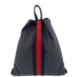 GUCCI Sherry Line GG Supreme Drawstring Backpack